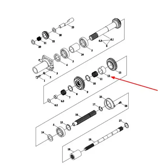 Slika Gearbox bushing 35 x 42 x 25 TE354.361T-13