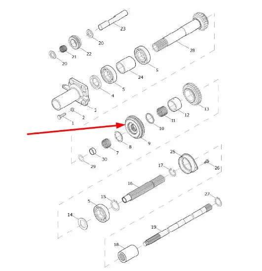 Slika TE354.361T.3 synchronizer wheel