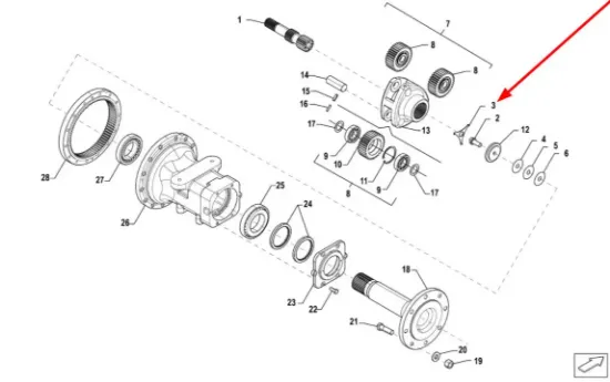 Slika Special washer for satellite basket TF1004.391-05A