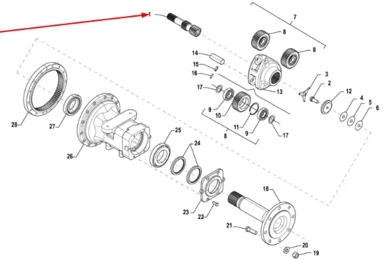 Slika Final drive shaft TF1004.392-01