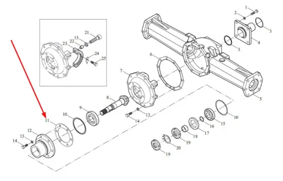 Slika Differential flange housing gasket TL02311010018