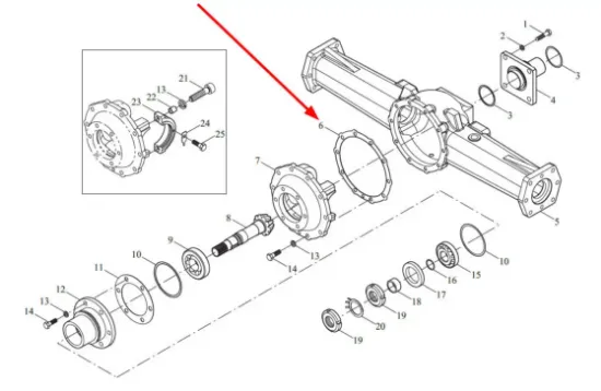 Slika Differential housing gasket TL02311010023