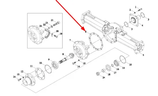 Slika Differential housing gasket TL02311010023