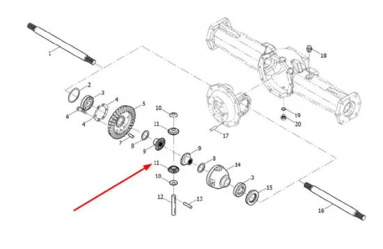 Slika Differential bevel gear TL02311010027