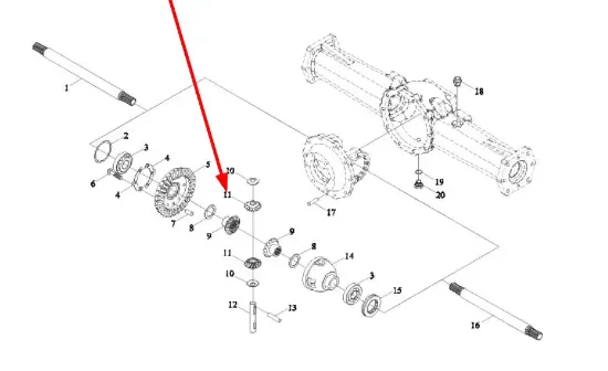 Slika Differential bevel gear TL02311010027