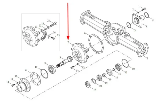 Slika Front axle cover TL02311010035