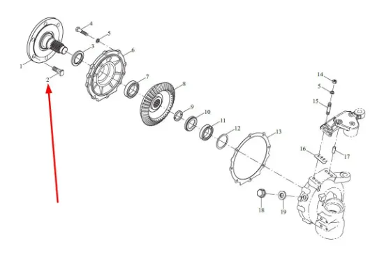 Slika Screw with pan head M14 TL02311010054