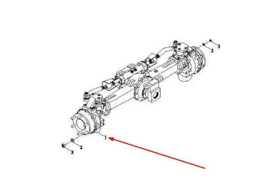 Slika Front axle assembly TL02311070001