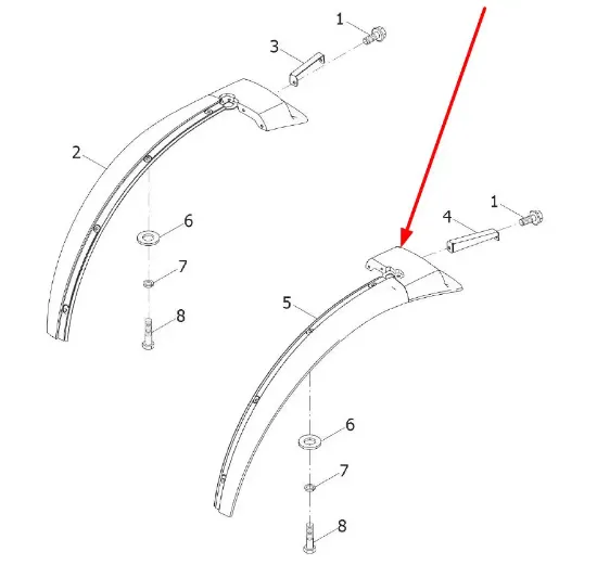 Slika Rear left fender TL02455011000