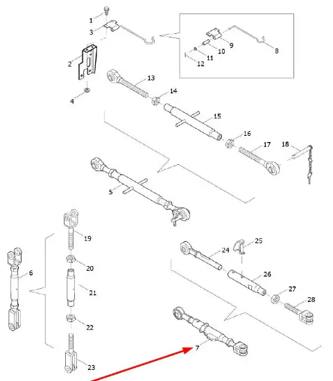 Slika Rear linkage hanger TL02561030016