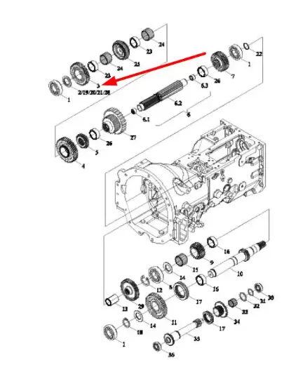 Slika Gear wheel z36 TP4M372010008