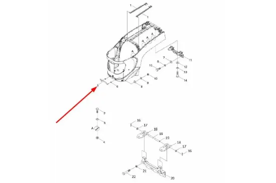 Slika Bonnet holder TS04471010003