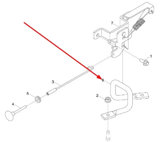 Slika Engine hood lock handle TS04473010015