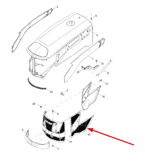 Slika Left engine hood cover TY1S471010001K