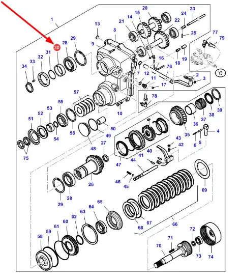 Slika Reverse gear intermediate ring V30764420