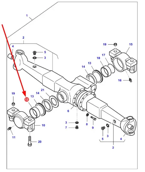 Slika Front axle bushing V31791700