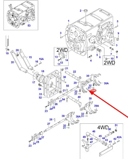 Slika Gearbox fork slider V32888200