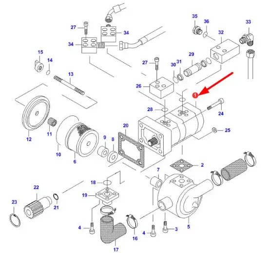 Slika Hydraulic pump V33665000