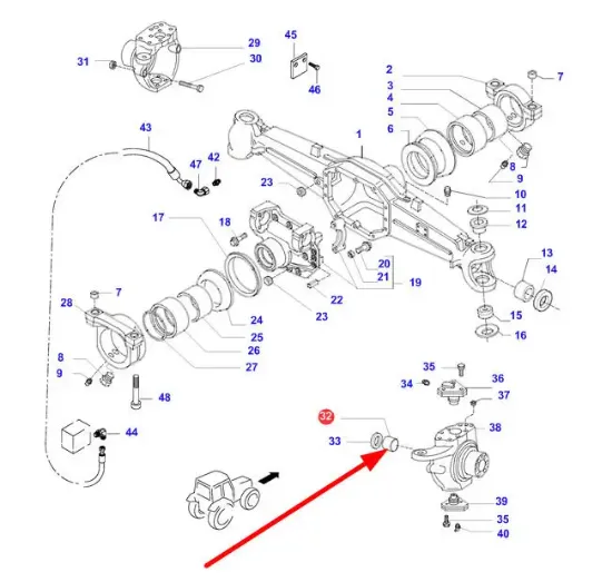 Slika Front axle bearing bush L161 V34052000