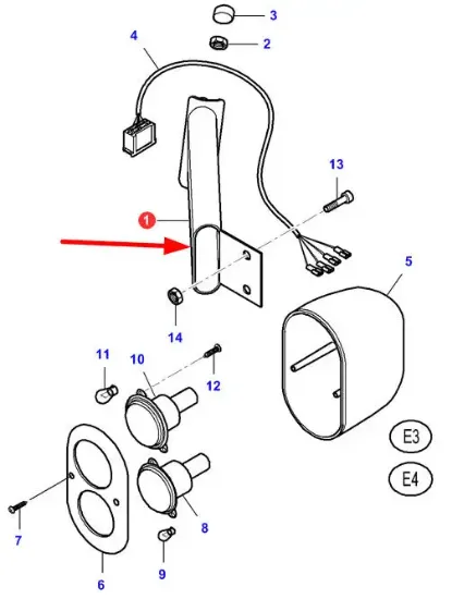 Slika Left light bracket V35823600