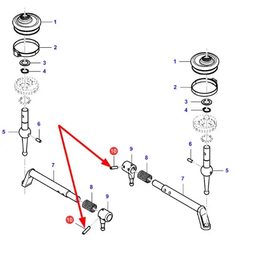 Slika Spring pin R6 X 26mm VA024403