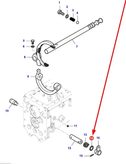 Slika Reverse lever simmer ring VA025107