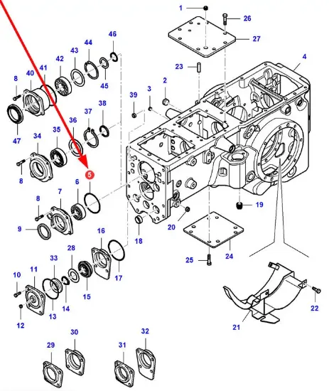 Slika Bearing housing o-ring VA028544