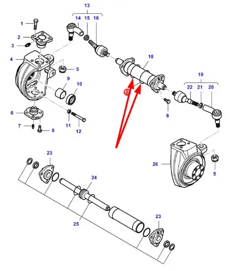 Slika Front axle actuator o-ring 71.12 x 2.0 VA028613