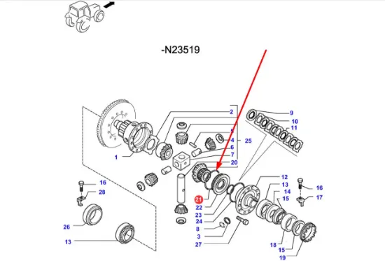 Slika Differential O-ring VA028638