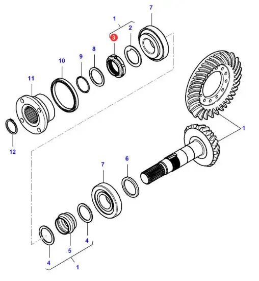 Slika Front axle bearing nut M35 x 1.5 VA118445