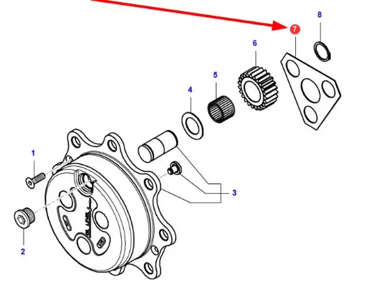 Slika Final drive support plate VA123318