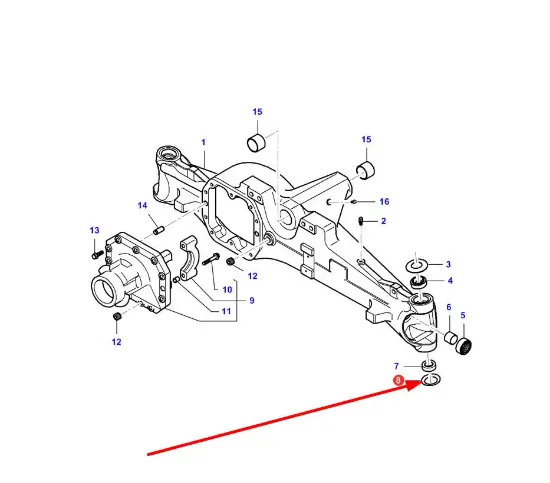 Slika Wheel stub axle washer 43 x 61 x 0,9 VA128629