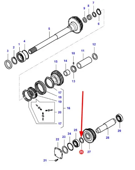 Slika Gearbox O-ring VA128765