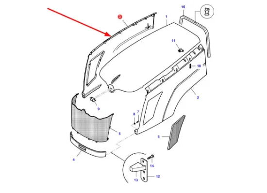 Slika Right engine hood cover VA205498