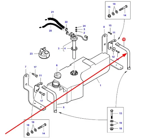 Slika Fuel tank holder VA206057