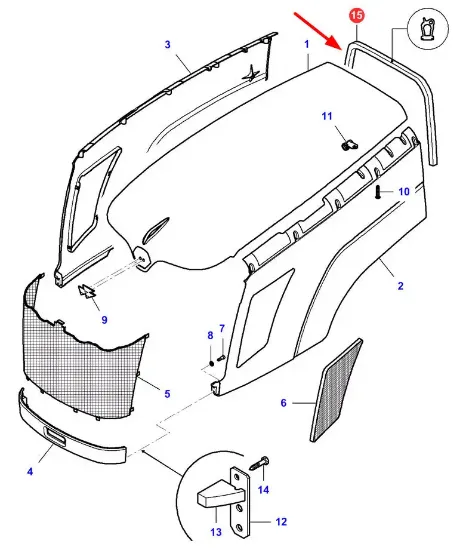 Slika Hood cover gasket VA206076