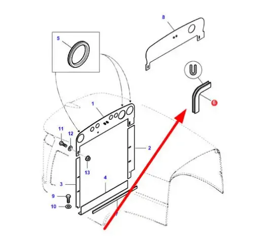 Slika Hood frame seal VA208223