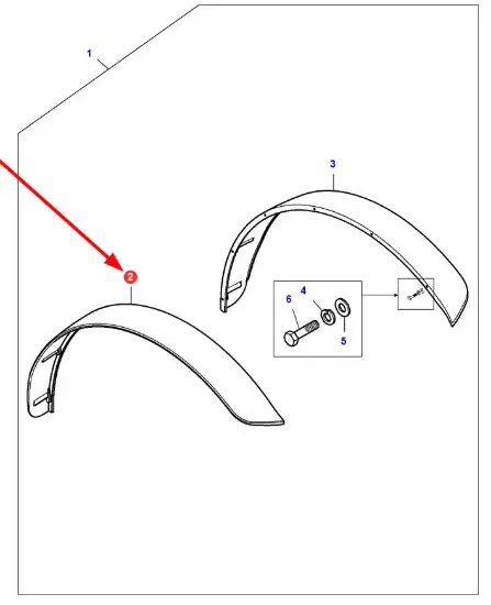 Slika Left fender extension VA372061