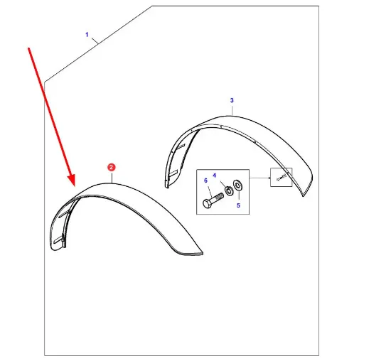 Slika Rear fender extension 80mm VA434518