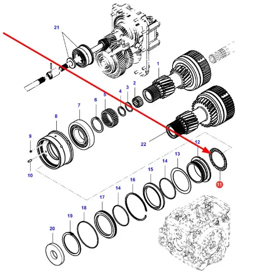 Slika PTO clutch brake disc VA642378