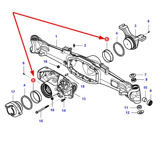 Slika Front axle drive sliding bush VA642990