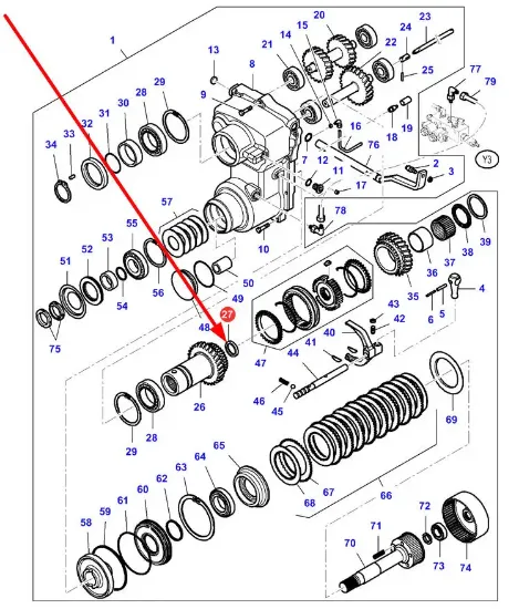 Slika Oil seal ring 25 x 47 x 7 mm VKH0159