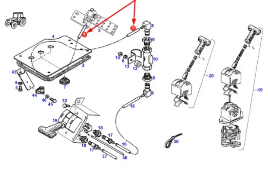 Slika Parking brake tekla hose X334020000970