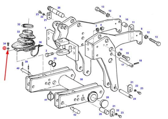 Slika Front hitch washer R6,6 X452405408000