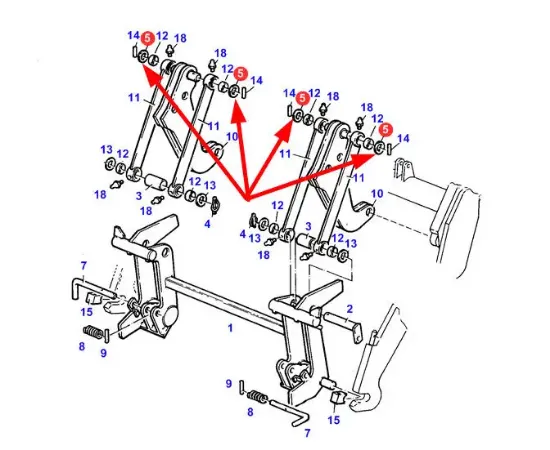 Slika Front loader arm washer X453914402000