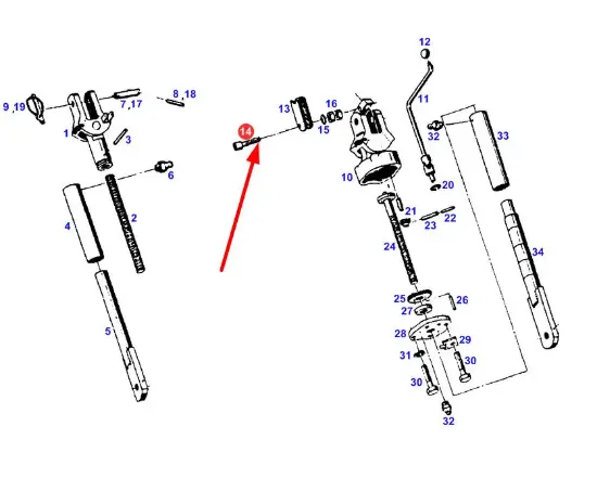 Slika Rear linkage bolt M5 X 35 X485003205000