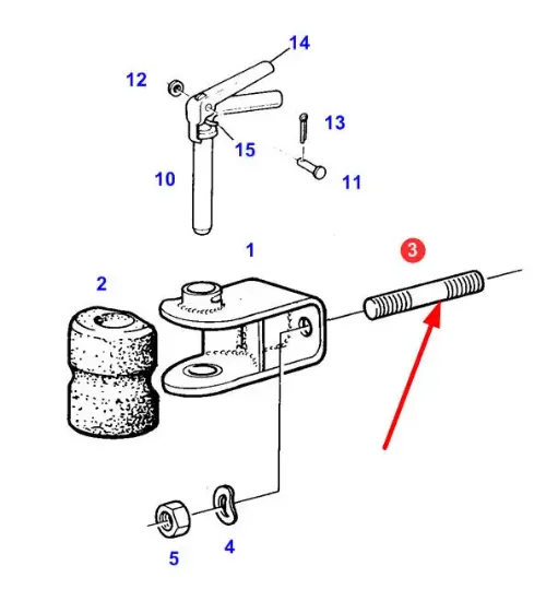 Slika Hitch stud M22 x 45 X489160005000