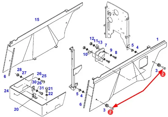 Slika Body side panel mount X507863000000