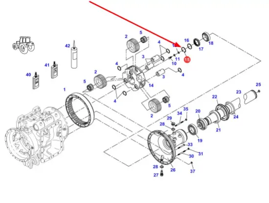 Slika Rear axle outer snap ring 70 x 4 mm X530011446000