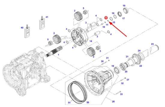 Slika Final drive washer 17 X 24 X534523000000